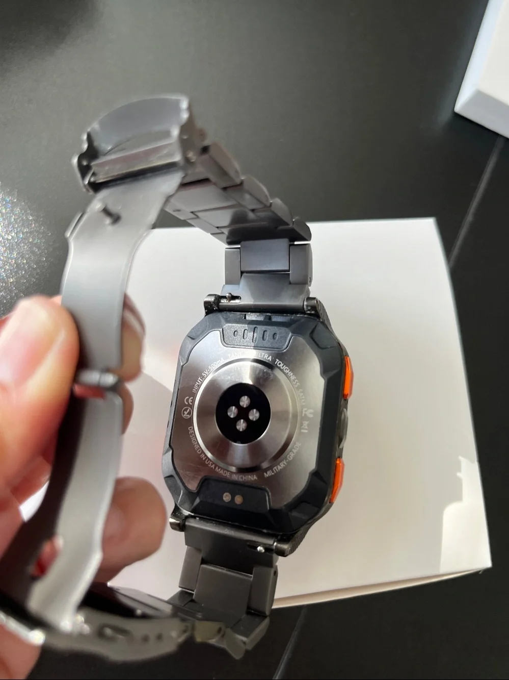 KOSPET TANK M3 Ultra Smartwatch Stainless Steel Body Black, USED.
